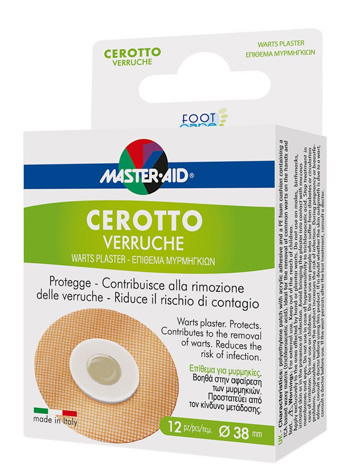 CEROTTO VERRUCHE MASTER-AID FOOTCARE 38 MM 12 PEZZI E3 - farmanauta.it