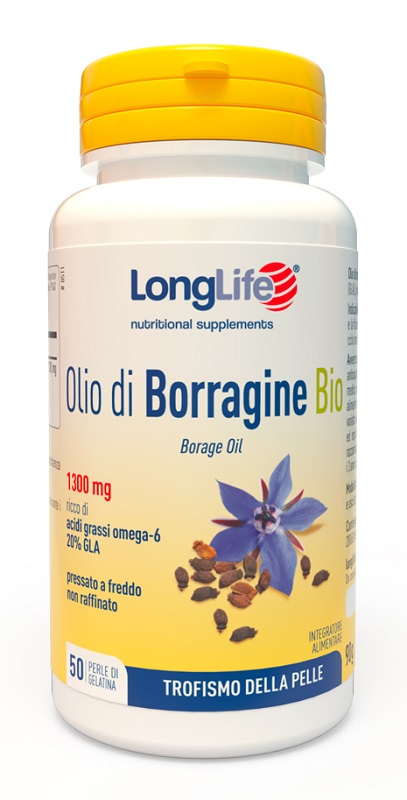 LONGLIFE OLIO BORRAGINE BIO 50 PERLE - farmanauta.it