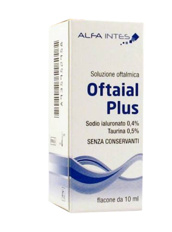 SOLUZIONE OFTALMICA OFTAIAL PLUS ACIDO IALURONICO 0,4% E TAURINA 10ML - farmanauta.it