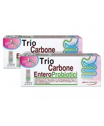 TRIOCARBONE ENTEROPROBIOTICI 7 FLACONCINI X 10 ML - farmanauta.it