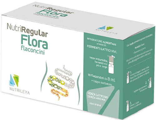 NUTRIREGULAR FLORA 10 FLACONCINI 8 ML - farmanauta.it