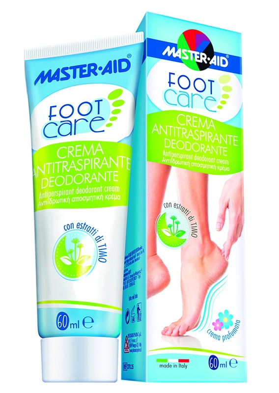 MASTER-AID FOOTCARE CREMA ANTITRASPIRANTE DEODORANTE 60 ML L3 - farmanauta.it