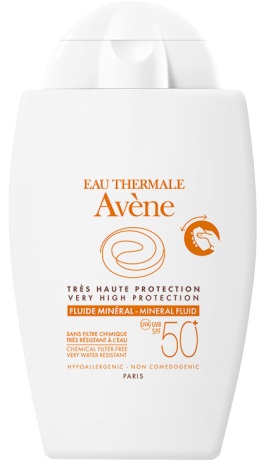 EAU THERMALE AVENE SOLARE FLUIDO MINERALE 50+ 40 ML - farmanauta.it