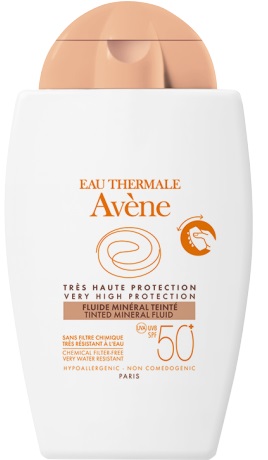 EAU THERMALE AVENE SOLARE FLUIDO MINERALE 50+ COLORATO 40 ML - farmanauta.it