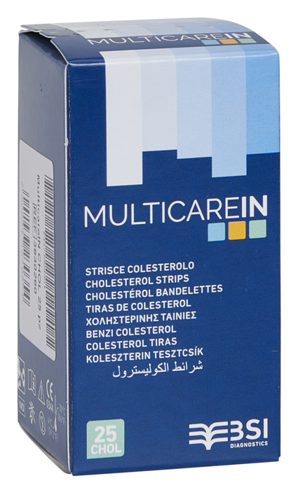 STRISCE MISURAZIONE GLICEMIA MULTICARE IN GLUCOSIO ELETTRODO 50 PEZZI - farmanauta.it