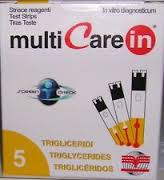 TEST TRIGLICERIDI MULTICARE IN STRISCE CON ASPIRAZIONE CAPIILLARE 5 PEZZI - farmanauta.it