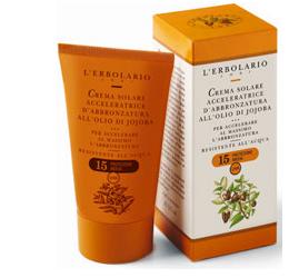 CREMA ACCELERATRICE D'ABBRONZATURA OLIO DI JOJOBA SPF15 125 ML - farmanauta.it