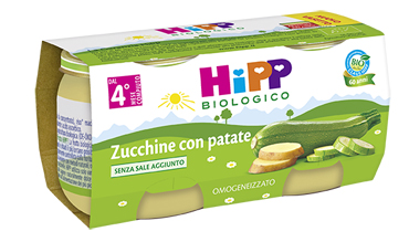 HIPP BIO HIPP BIO OMOGENEIZZATO ZUCCHINE CON PATATE 2X80 G - farmanauta.it