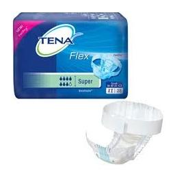 PANNOLONE A CINTURA PER INCONTINENZA TENA FLEX SUPER MEDIO 30 PEZZI - farmanauta.it
