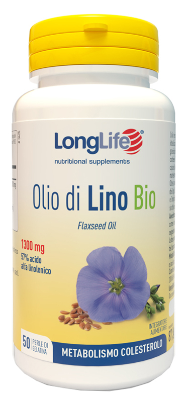 LONGLIFE OLIO DI LINO BIO 50 PERLE - farmanauta.it