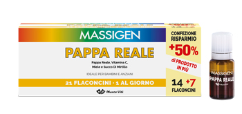 MASSIGEN PAPPA REALE 21 FLACONCINI DA 10 ML - farmanauta.it