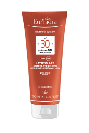 EUPHIDRA KALEIDO UV SYSTEM LATTE SOLARE CORPO 30 - farmanauta.it