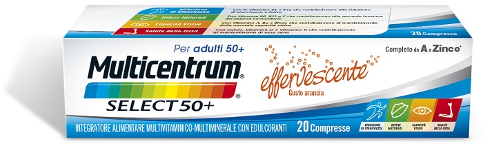 MULTICENTRUM SELECT EFFERVESCENTE 20 COMPRESSE - farmanauta.it