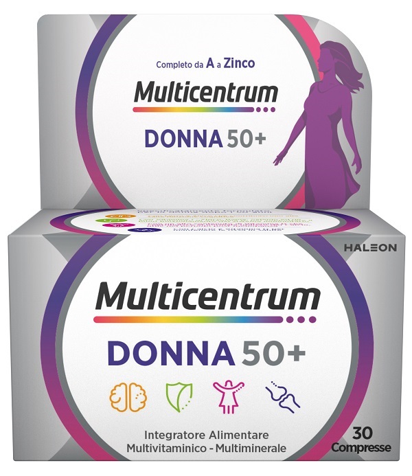 MULTICENTRUM DONNA 50+ 30 COMPRESSE - farmanauta.it