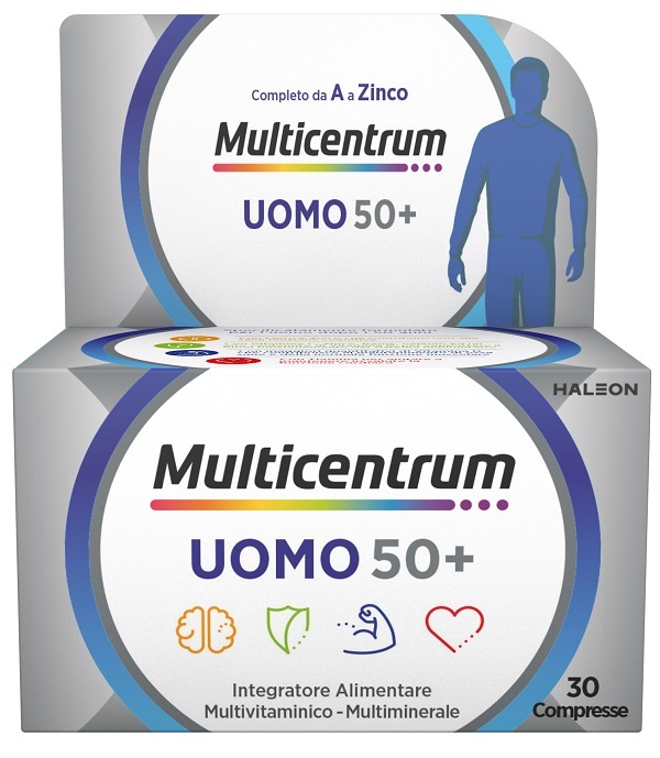 MULTICENTRUM UOMO 50+ 30 COMPRESSE - farmanauta.it