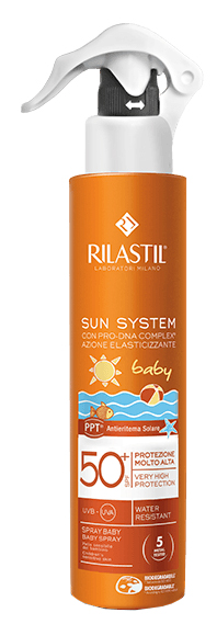 RILASTIL SUN SYSTEM BABY PPT SPF 50+ EMULSIONE SPRAY 200 ML - farmanauta.it