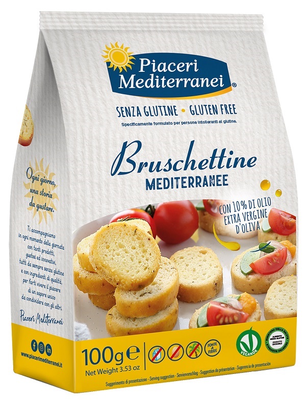 PIACERI MEDITERRANEI BRUSCHETTINE 100 G - farmanauta.it