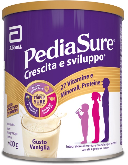 PEDIASURE CRESCITA&SVILUPPO RINFORZA VANIGLIA 400 G - farmanauta.it