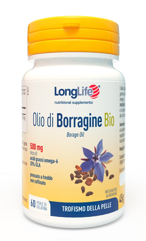 LONGLIFE OLIO BORRAGINE BIO 60 PERLE - farmanauta.it
