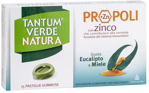 TANTUM VERDE NATURA PASTIGLIE GOMMOSE EUCALIPTO & MIELE 30 G - farmanauta.it