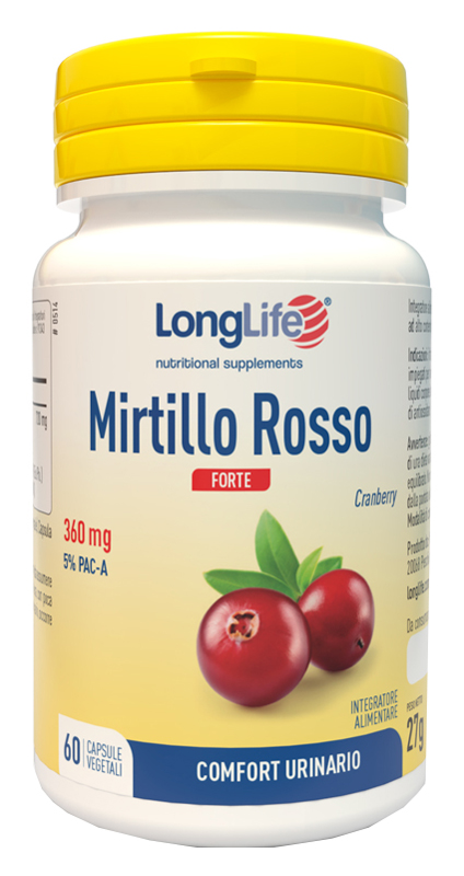 LONGLIFE MIRTILLO ROSSO FORTE 60 CAPSULE - farmanauta.it