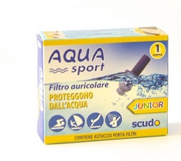 FILTRO AURICOLARE JUNIOR EARPLUG SCUDO AQUASPORT 2 PEZZI - farmanauta.it