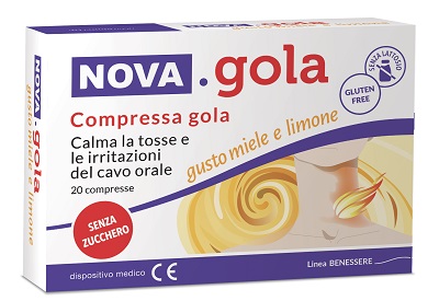 NOVA GOLA LIMONE/MIELE 20 COMPRESSE - farmanauta.it