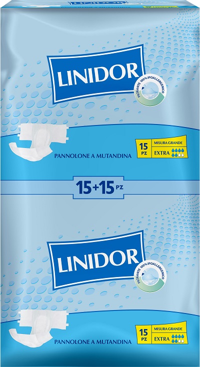 PANNOLONE PER INCONTINENZA A MUTANDINA LINIDOR MG 30 PEZZI - farmanauta.it