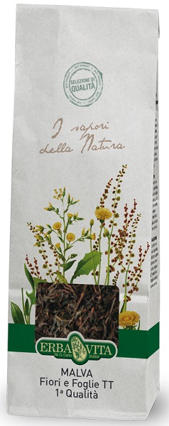 MALVA TAGLIO TISANA 1 QUALITA' FIORI E FOGLIE - farmanauta.it