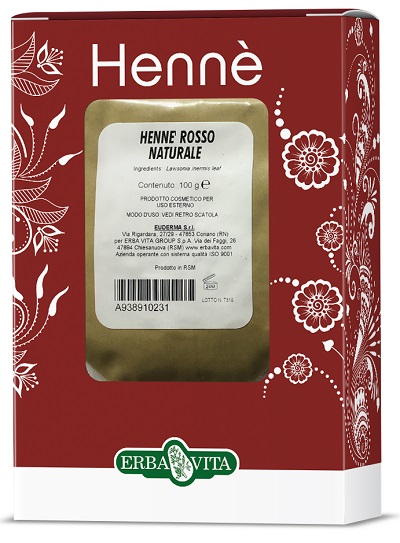 HENNE COLORANTE CAPELLI ROSSO NATURALE 100 G - farmanauta.it