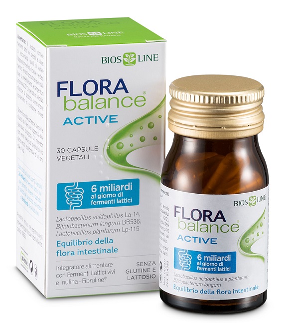 BIOSLINE FLORABALANCE ACTIVE 30 CAPSULE VEGETALI - farmanauta.it