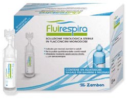 FLUIRESPIRA SOLUZIONE FISIOLOGICA STERILE 30 FLACONCINI MONODOSE DA 5ML - farmanauta.it