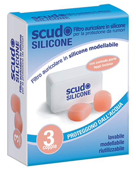 TAPPO AURICOLARE EARPLUG SCUDO IN SILICONE 3 COPPIE 6 PEZZI ARTICOLO 7EN091 - farmanauta.it