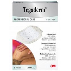 TEGADERM MEDICAZIONE IMPERMEABILE TRASPARENTE 5 PEZZI 6X7 CM - farmanauta.it