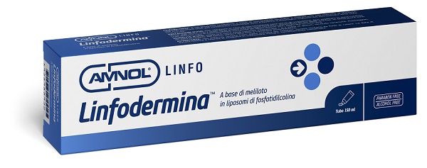 LINFODERMINA TUBO CONTIENE CUMARINA,MELILOTO,LIPOSOMI IN FOSFATIDILCOLINA PER FLEBOLOGIA E LINFOLOGIA - farmanauta.it