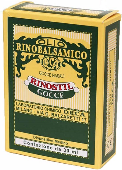 RINOSTIL GOCCE NASALI FLACONE 30ML OLIO RINOBALSAMICO PER LAPROTEZIONE DELLA MUCOSA NASALE E LA PULIZIA DELLE FOSSE NASALI - farmanauta.it