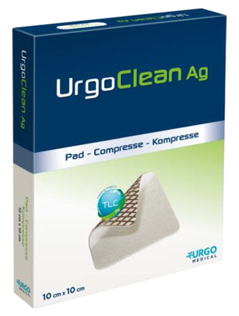 MEDICAZIONE TNT ASSORBENTE GELIFICANTE URGOCLEAN AG/SILVER 10X10CM 5 PEZZI - farmanauta.it