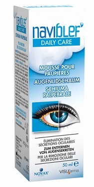 NAVIBLEF DAILY CARE SCHIUMA PER RIMOZIONE SECREZIONI OCULARI DA PALPEBRE E CIGLIA 50 ML - farmanauta.it