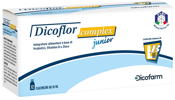 DICOFLOR COMPLEX JUNIOR 12 FLACONI DA 10 ML - farmanauta.it
