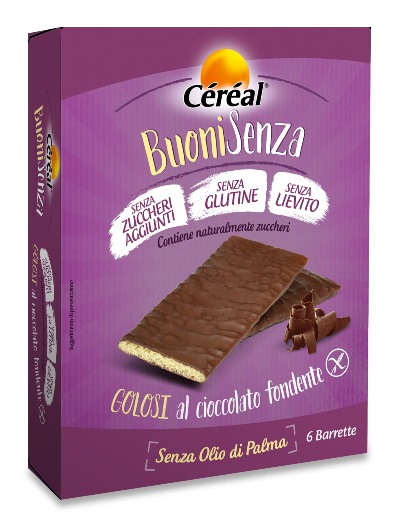 CEREAL BUONI SENZA GOLOSI CIOCCOLATO FONDENTE 6 X 17 G - farmanauta.it