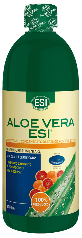 ESI ALOE SUCCO ARANCIA ROSSA 1000 ML - farmanauta.it