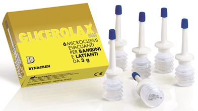 GLICEROLAX BAMBINI E LATTANTI MICROCLISMI EVACUANTI 6 PEZZI X 3 G CONTIENE AMIDO DI RISO - farmanauta.it
