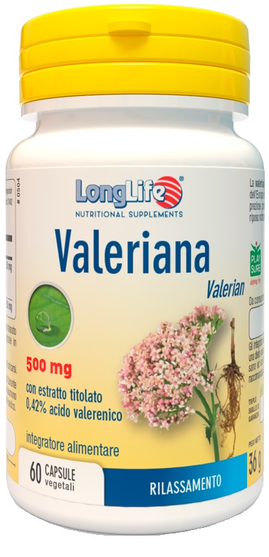 LONGLIFE VALERIANA 60 CAPSULE 500 MG - farmanauta.it