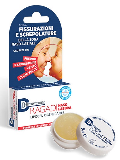 DERMOVITAMINA RAGADI NASO E LABBRA LIPOGEL RIPARATORE 8 ML - farmanauta.it
