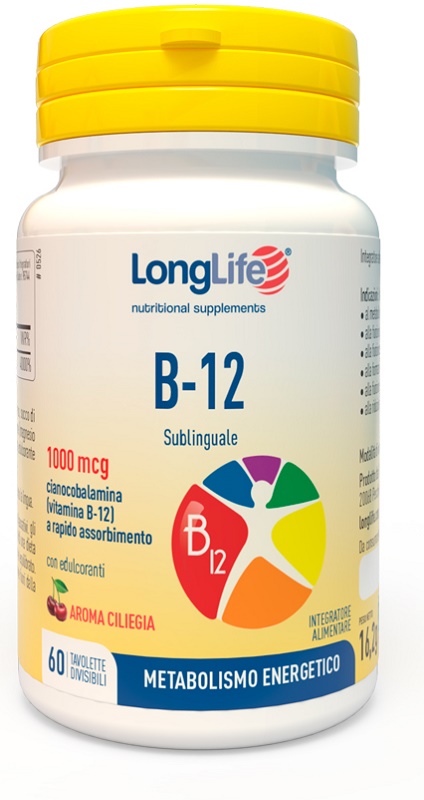 LONGLIFE B12 1000 MCG 60 COMPRESSE - farmanauta.it