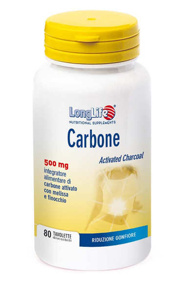 LONGLIFE CARBONE 80 TAVOLETTE - farmanauta.it