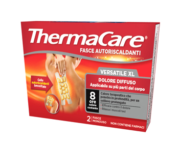 FASCIA AUTORISCALDANTE VERSATILE THERMACARE XL 2 PEZZI - farmanauta.it
