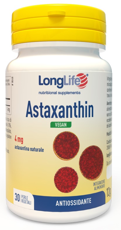 LONGLIFE ASTAXANTHIN 30 PERLE VEG - farmanauta.it