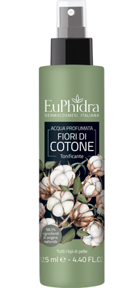 EUPHIDRA ACQUA PROFUMATA COTONE IN FLACONE CON ETICHETTA POMPA SPRAY - farmanauta.it