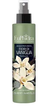 EUPHIDRA ACQUA PROFUMATA VANIGLIA IN FLACONE CON ETICHETTA POMPA SPRAY - farmanauta.it